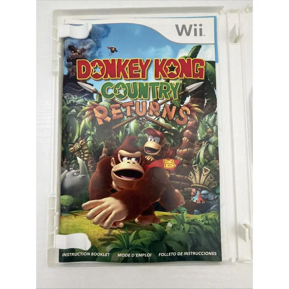 Nintendo Donkey Kong Country Returns Nintendo Wii Complete with Manual Tested